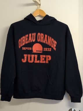 ORANGE JULEP NAVY HOODIE SIZE LARGE